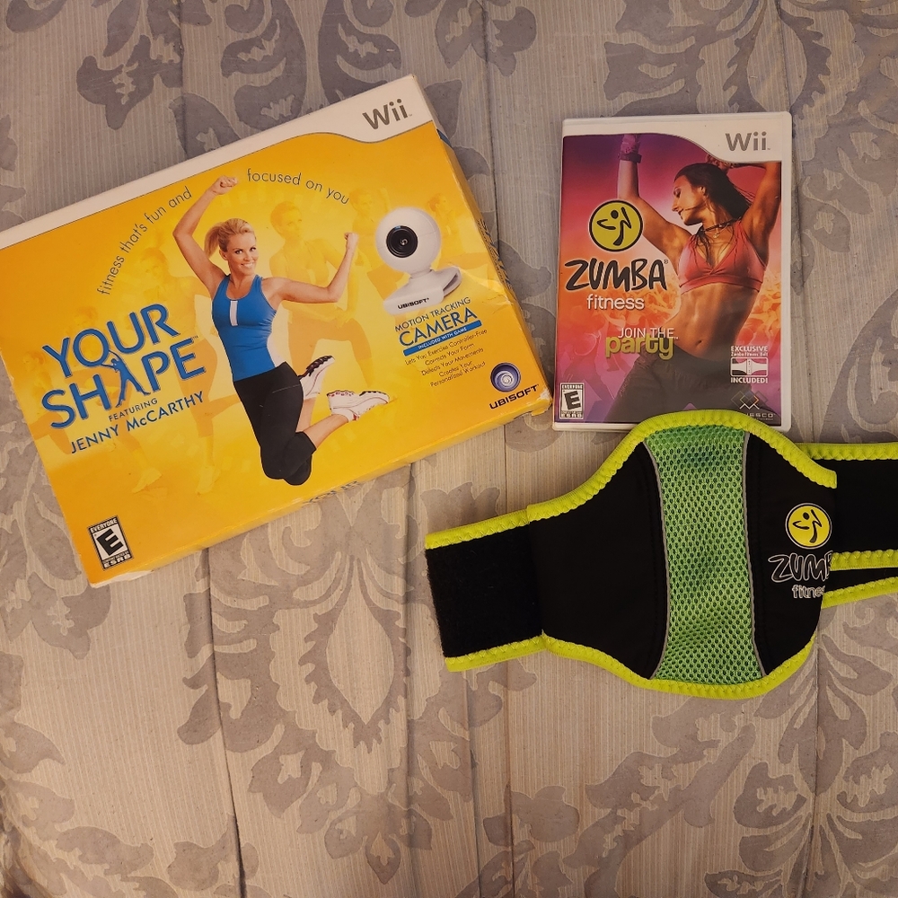 COPY - New WII Your Shape kit and WII Zumba Fitness with belt.
